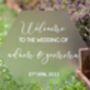 Engraved Wedding Welcome Sign In Frosted Acrylic, thumbnail 2 of 2