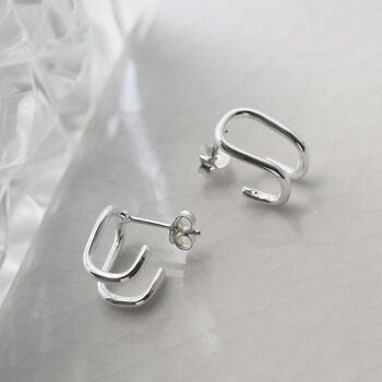 Sterling Silver Saddle Studs, 3 of 6