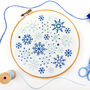 Snowflakes Christmas Embroidery Kit, thumbnail 1 of 7