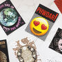 Phwoar! Smiley Emoji Valentines Card And Pvc Coaster, thumbnail 3 of 4