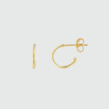 Hampton Gold Vermeil Hoop Earrings, 2 of 5
