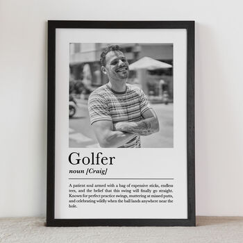 Personalised Golfer Print, Funny Golf Gift, 3 of 6
