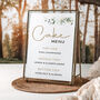 Wedding Cake Menu Sign, thumbnail 1 of 4