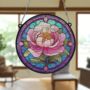 Peony Stained Glass Effect Suncatcher, thumbnail 5 of 6