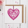 Mum Heart Mother's Day Card, thumbnail 1 of 2