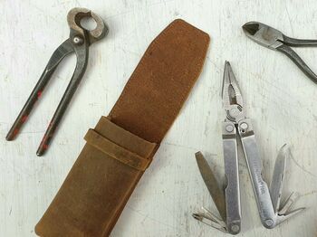 Personalised Leather Razor And Multitool Case, 4 of 4