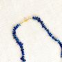 Blue Lapis Lazuli Necklace With Magnetic Clasp, thumbnail 5 of 5