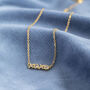Hugs And Kisses Cubic Zirconia Necklace, thumbnail 3 of 5