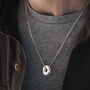 Men’s Personalised Silver Family Circle Necklace, thumbnail 1 of 6