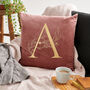 Personalised Floral Initial Cushion, thumbnail 1 of 6