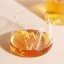 Personalised Bold Initial Whisky Glass, thumbnail 1 of 3