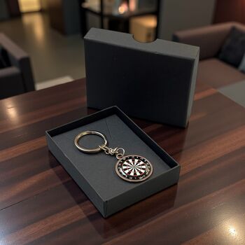 Personalised Dartboard Darts Key Chain/Keyring, 4 of 11