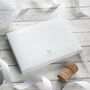 Personalised Luxury Medium White Leather Guest Book, thumbnail 6 of 6