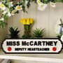 Personalised Teacher Name Wooden Double Roadsign, thumbnail 3 of 12