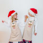 Personalised Kids Christmas Pudding Baking Apron, thumbnail 3 of 5