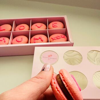Personalised Box Of 10 Macarons, 5 of 7