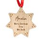 Personalised Wooden Star Christmas Decoration – Gift From Teacher To Pupil, thumbnail 4 of 4