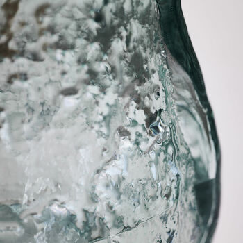 Blue Textured Glass Vase, 3 of 3