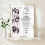 My Sister Poem Photo Print, My Sister Print, Birthday Photo Gift, thumbnail 1 of 2