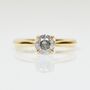 18ct Gold Salt And Pepper Diamond Engagement Ring, thumbnail 2 of 4