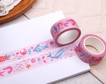 Mixed Washi Tape Set, Eco Friendly Paper Masking Tape, 10 Meter Rolls, 3 of 10