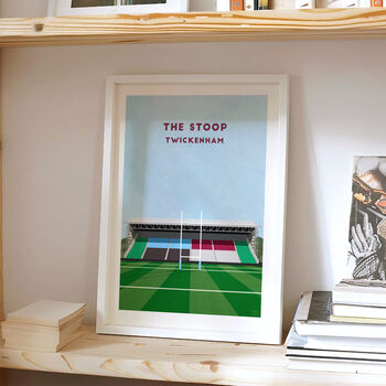 Harlequins Rugby The Stoop Stadium Art Print Gift, Framed Or Unframed, 3 of 9