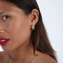 Mixer Metal Solid Hoop Textured Earrings, thumbnail 1 of 12