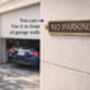 Personalised No Parking Brass Plaque With Vintage Finish, thumbnail 6 of 8