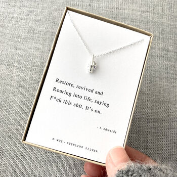 “F*Ck This Shit” Necklace In Sterling Silver, 3 of 9