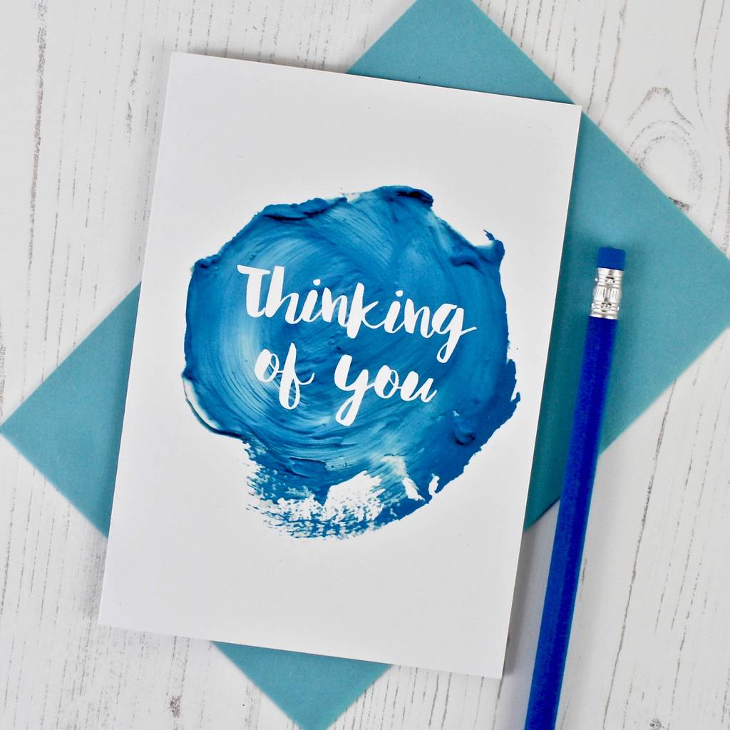 Thinking Of You Paint Blob Card