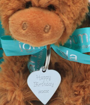 Birthday Highland Brown Cow Soft Toy, 5 of 11