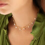 Mother Of Pearl Bar Charm Necklace, thumbnail 1 of 5