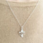 Sterling Silver Daffodil Pendant Necklace, thumbnail 4 of 6