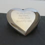 Engraved Heart Shaped Trinket Box, thumbnail 4 of 4