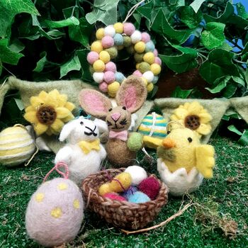 Handmade Felt Easter Besties Set Of Three, 2 of 2