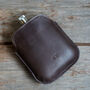 Steel Hip Flask With Personalised Leather Sleeve, thumbnail 11 of 12