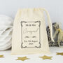 Personalised Wedding Favour Bag, thumbnail 1 of 2