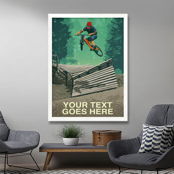Personalised Mountain Biking Poster, 3 of 7