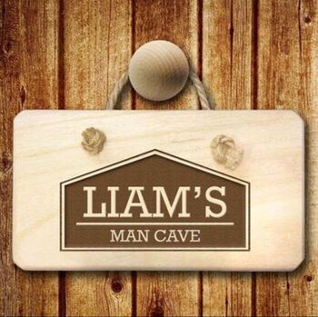 Personalised Favourite Place Wooden Hanging Sign, 2 of 2