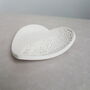 Henna Pattern Heart Shaped Clay Trinket Dish, thumbnail 2 of 4