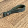 Personalised Racing Green Embossed Leather Keyring, thumbnail 7 of 12