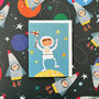 Mini Astronaut Greetings Card, thumbnail 4 of 5