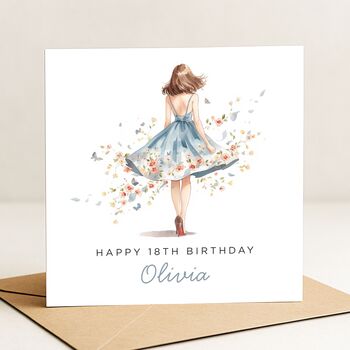 18th Birthday Card For Her Personalised, 2 of 8