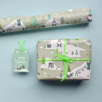 Christmas Gonk/Gnome Wrapping Paper, 4 of 9