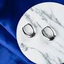 Plain U Shape Geometric Large Oval Hoop Earring, thumbnail 6 of 8