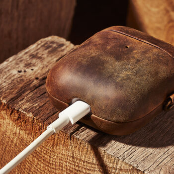 Personalised Genuine Leather Airpod One / Two Case, 6 of 6