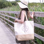 Personalised Jute Narwhal Tote Bag, thumbnail 2 of 6