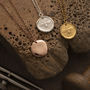 Personalised Silver And Gold Honey Bee Coin Pendants, thumbnail 3 of 5