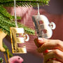 Personalised Mirrored Christmas Decoration, thumbnail 1 of 2