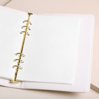 Personalised Initial Vegan Leather Refillable Notebook, 4 of 10